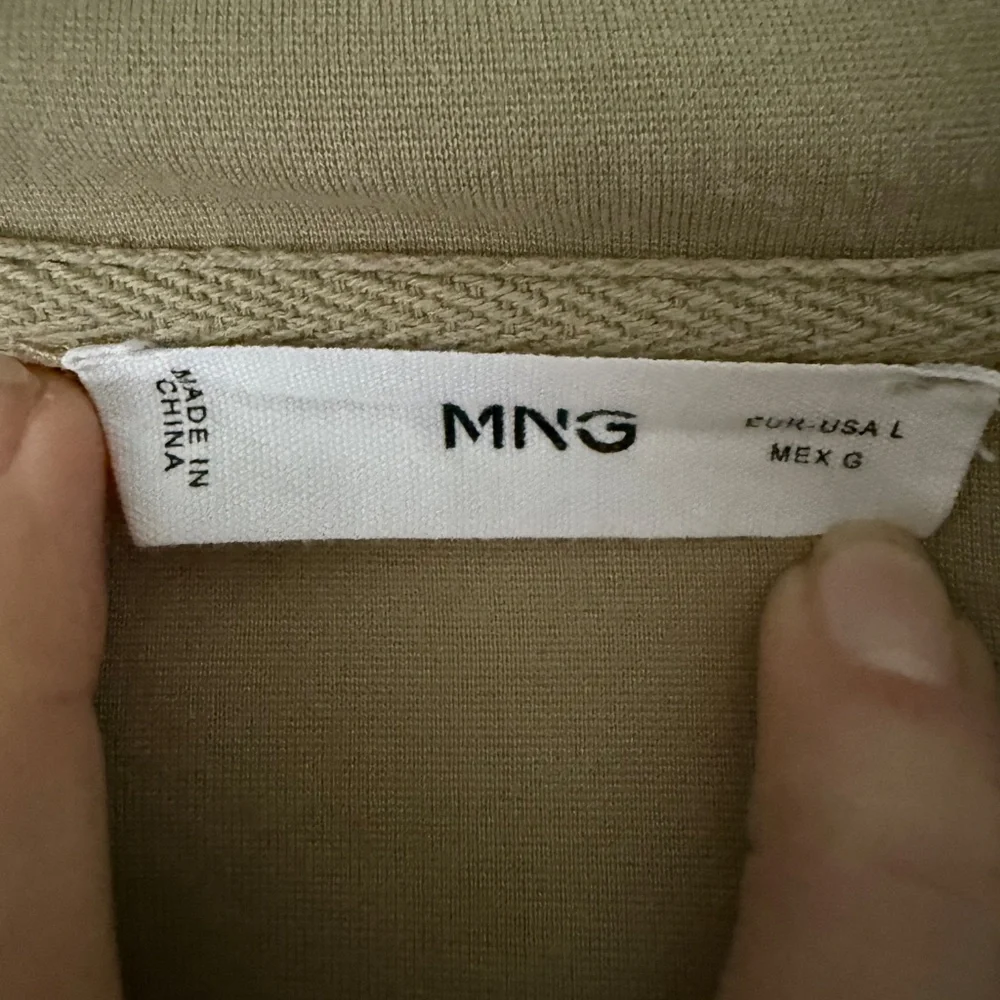 Mango | Large |  “Florida” Half-Zip Hoodie | Khaki - Picture 6 of 7